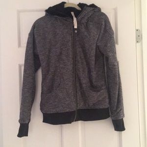Lululemon fur-lined zip up hoodie